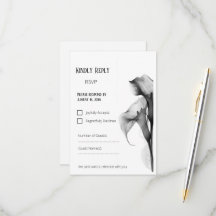 Minimalistische Zwarte & Witte Calla Lelie Trouw R