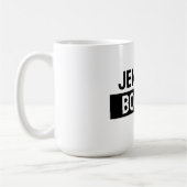 Minimalistische Zwarte & Witte Gewone Elegante Mod Koffiemok (Links)