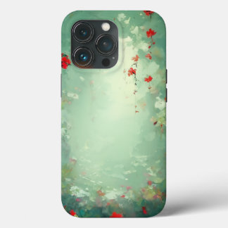 Minimalistisches Blütenmuster – „Sanfte Eleganz" iPhone 13 Pro Hoesje