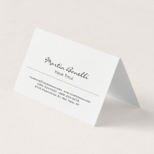 Minimalsit Modern Black & White Trendy Visitekaartjes