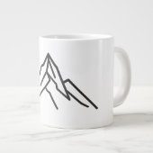 Minime Alpine Mountain Line Art Mug (Devant droit)