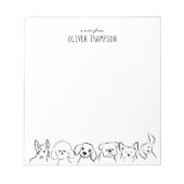 Minimisez Une Note Du Bloc-Notes Du Mignet Chien A (Devant)