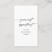 Minimisez votre prochain script de rendez-vous Nom (Devant)