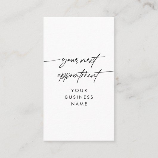 Minimisez votre prochain script de rendez-vous Nom (Devant)