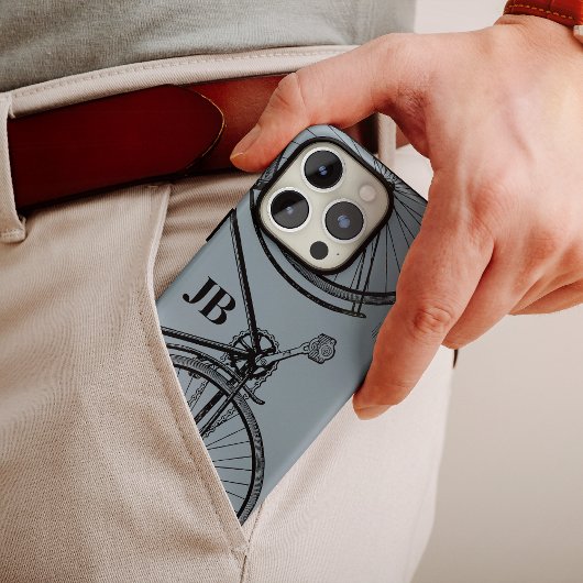  minimonogram fiets Case-Mate iPhone case