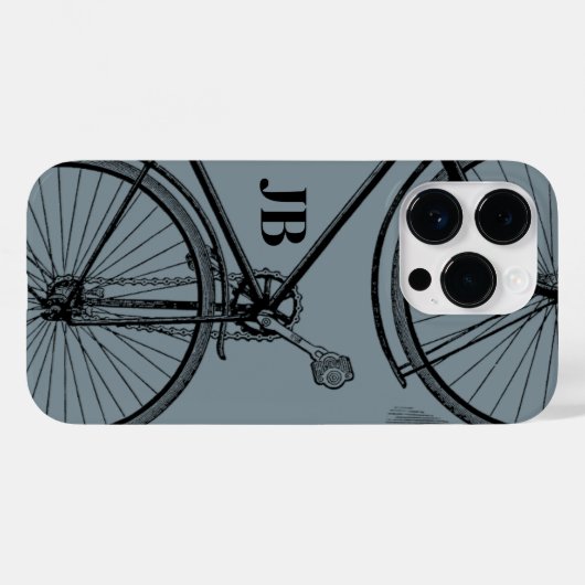  minimonogram fiets Case-Mate iPhone case (Achterkant (horizontaal))