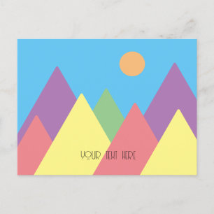 minimum d'art de montagne simple mcm Carte postale