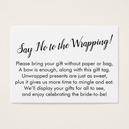 Minimum dire non à l'enlèvement de la carte-cadeau (Devant)