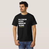 minimuminkomen t-shirt voor de arbeid (Voorkant volledig)