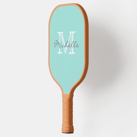 Minimumnaam legant en Monogram Aqua Pickleball Paddle (Links)