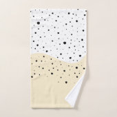 Minimumontwerp met een stippen badhanddoekset bad handdoek (Handdoek)