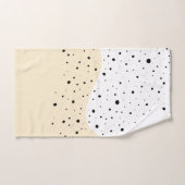 Minimumontwerp met een stippen badhanddoekset bad handdoek (Handdoek)