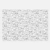 minimumontwerp van de borstvrouw inpakpapier vel (Voorkant 3)