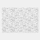 minimumontwerp van de borstvrouw inpakpapier vel (Voorkant)