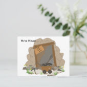 Mining Cave - We hebben ons verplaatst Aankondigingskaart (Staand voorkant)