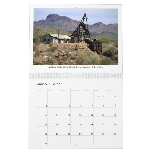 Mining Relics of the American West Kalender (Jan 2027)