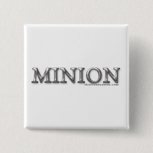 Minion Vierkante Button 5,1 Cm