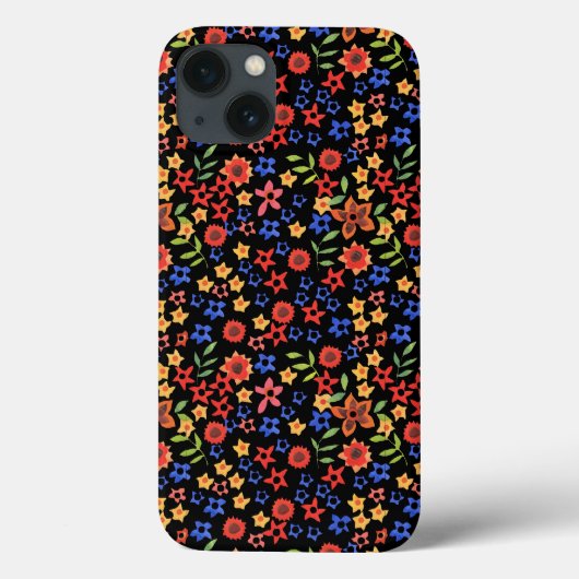 Miniprint floral chic personnalisé iPhone 6 Coque  (Verso)