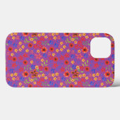 Miniprint floral chic sur iPhone bleu 6 Coque Xtre (Verso (horizontal))