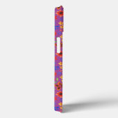 Miniprint floral chic sur iPhone bleu 6 Coque Xtre (Verso / Droite)