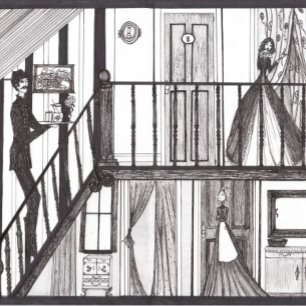 Ministe bal #2 drieluik wenskaart