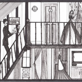 Ministe bal #2 drieluik wenskaart