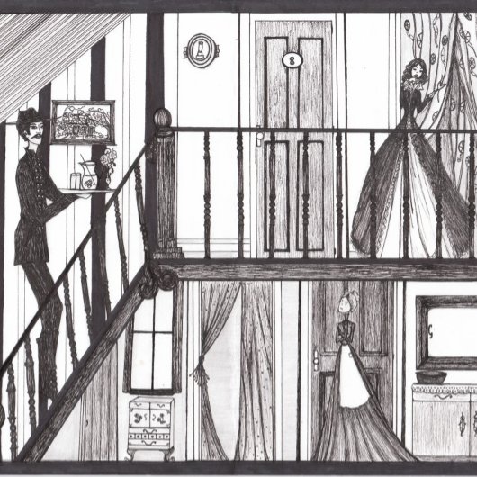 Ministe bal #2 drieluik wenskaart