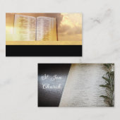 Minister Christelijk Light God Sky Visitekaartjes (Voorkant / Achterkant)