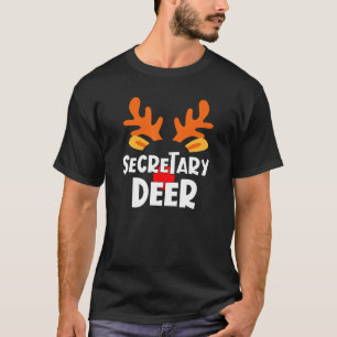 Minister Deer Matching Family Kantoor Kerstmis T-shirt