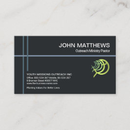 Minister van Christelijke Kruiselingij Gold Ichthu Visitekaartje