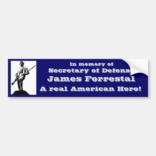 Minister van Defensie James Forrestal Bumpersticker (Voorkant)