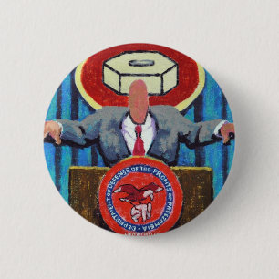 Minister van Defensie van Zomblandia! Ronde Button 5,7 Cm