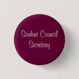 Minister van Studentenraad Ronde Button 3,2 Cm