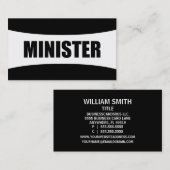 Minister Visitekaartje (Voorkant / Achterkant)