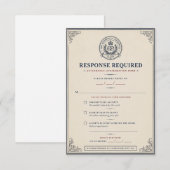 Ministère du Mariage Réponse de Mariage Drôle (Devant / Derrière)
