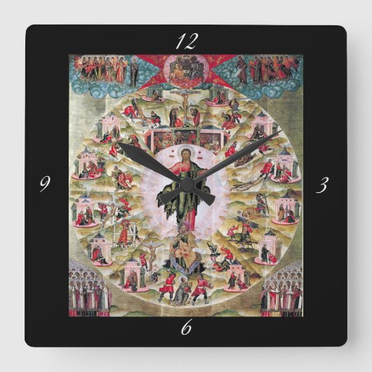 Ministerie van de Apostelen Vierkante Klok (Voorkant)