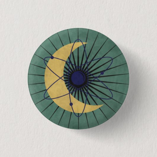Ministerie van Onderwijs Ronde Button 3,2 Cm (Voorkant)