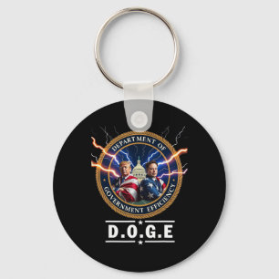 Ministerie van overheidsefficiëntie Doge Trump 47t Sleutelhanger