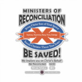 Ministers van Verzoening Sticker (Voorkant)