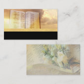 Ministre Christian Light God Sky Cartes de visite (Devant / Derrière)