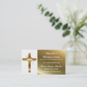 Ministre croisé carte de visite d'église de (Debout devant)