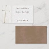 Ministre de la Croix-Carte de visite Cartes de vis (Devant / Derrière)