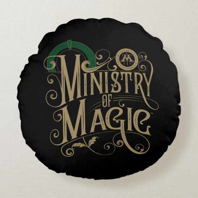  MINISTRY OF MAGIC™ Graphic Rond Kussen (Voorkant)
