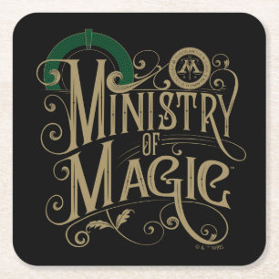 MINISTRY OF MAGIC™ Graphic Vierkante Kartonnen Onderzetter