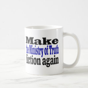 Ministry of Truth Fake News Black and blue halve Koffiemok