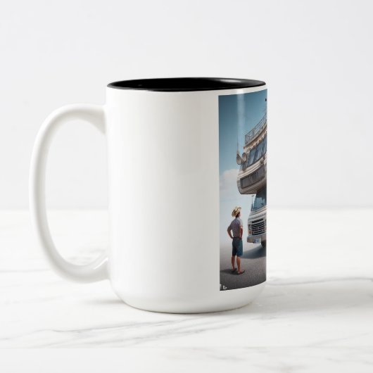 Minivan Camper Comedy Mug - Sip and Smile! (Gauche)