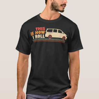Minivan vaders Grappige woordspeling Vader rijdt i T-shirt