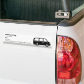 "Minivanning" Minivan Bumpersticker (Op Truck)