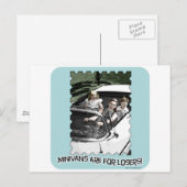 Minivans zijn 4 Losers. Briefkaart (Voorkant / Achterkant)