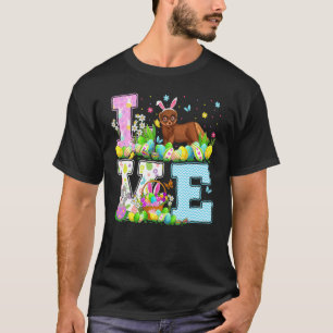 Mink paaseierjacht liefde mink paaszondag t-shirt